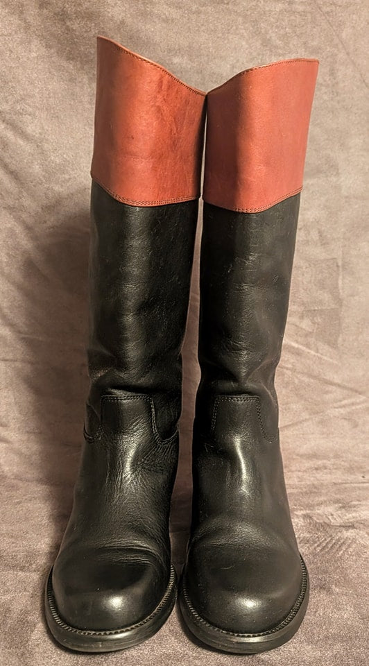 Vintage Two-Tone Classic Cole Haan Riding Boots, Size 9AA